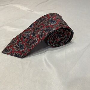 Valentino Pietro 100% Silk Paisley Tie Formal Floral Event Preppy Academia